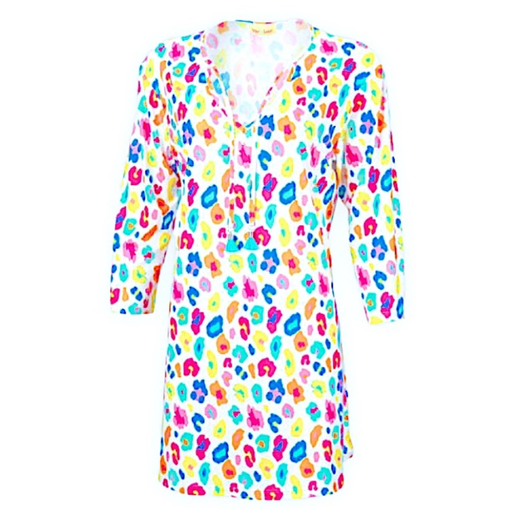 COPY - Colorful Leopard Women's Tunic Dress Size XXL NWOT